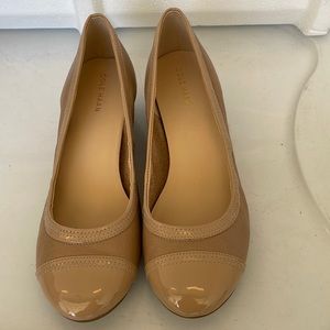 Cole Haan Wedge Flats 7.5 Beige